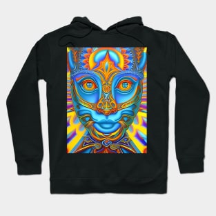 Catgirl DMTfied (2) - Trippy Psychedelic Art Hoodie